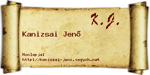 Kanizsai Jenő névjegykártya